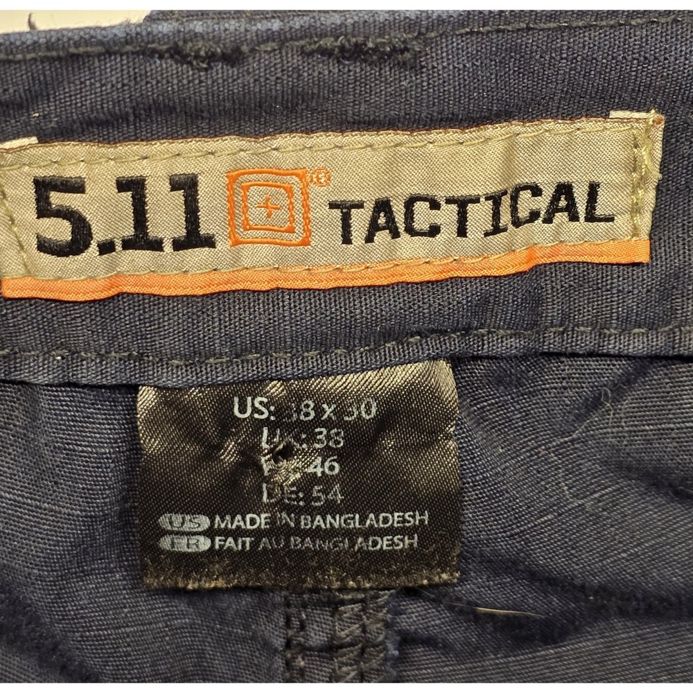 5.11 Tactical Mens Size 38x30 Blue Rip Stop Cargo Pants - Picture 5 of 12